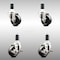Service Caster 3.5 Inch 316SS Soft Rubber Swivel 1-1/4 Inch Expanding Stem Caster Brake, 2PK SCC-SS316EX20S3514-SRS-2-TLB-2-114 - alternate 1